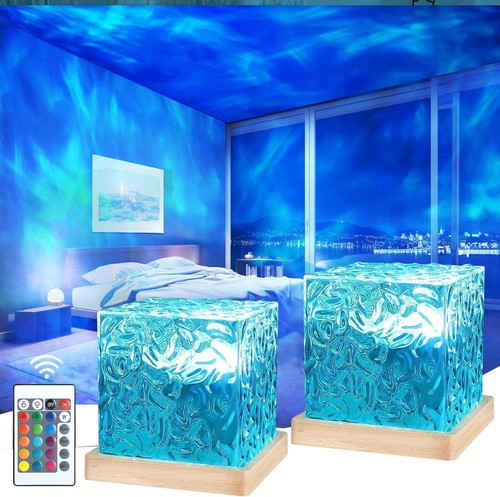 2er set nordlicht lampe - set,