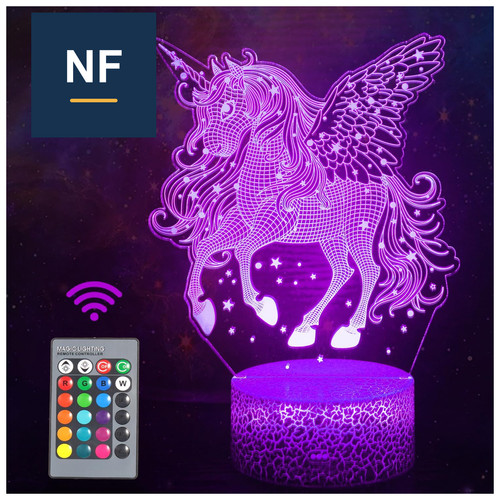 Einhorn nachtlicht illusion - einhorn, 3d