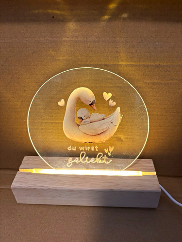 Led nachtlicht schwan - led, mit