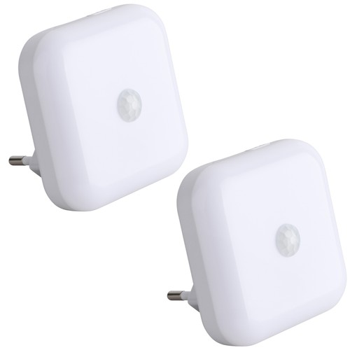Led nacht licht steckdose - 2x,